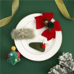 Christmas Slap Bracelets Kids Hair Bow Clips Barrettes Hairpin 43g With Santa