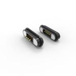 Anti Short Circuit Magnetic Connectors Black 4 Pin Magnetic Connector Customized