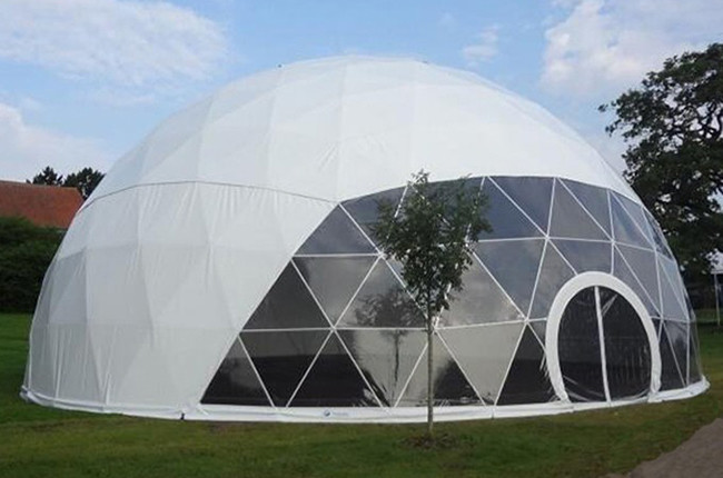 Snow White Transparent Large Dome Tent Diameter 30m For Road Show