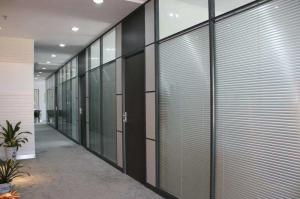 Quality Decorative Aluminum Glass Office Partitions Office Glass Partition Walls wholesale