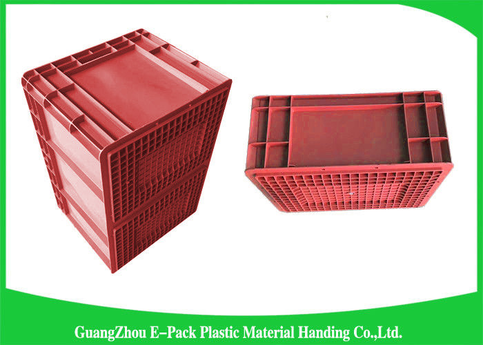 Large Standard Warehouse Plastic Euro Stacking Containers 800*600*340mm