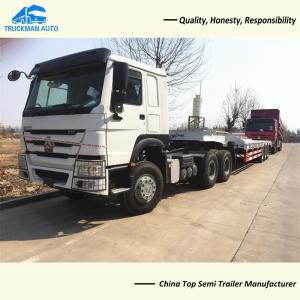 Quality 3 Axle 70 Tons Lowbed Semi Trailer Mechanical For Senegal wholesale