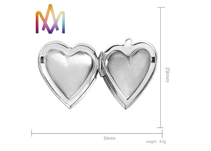 SUS304 Heart Picture Frame Charm