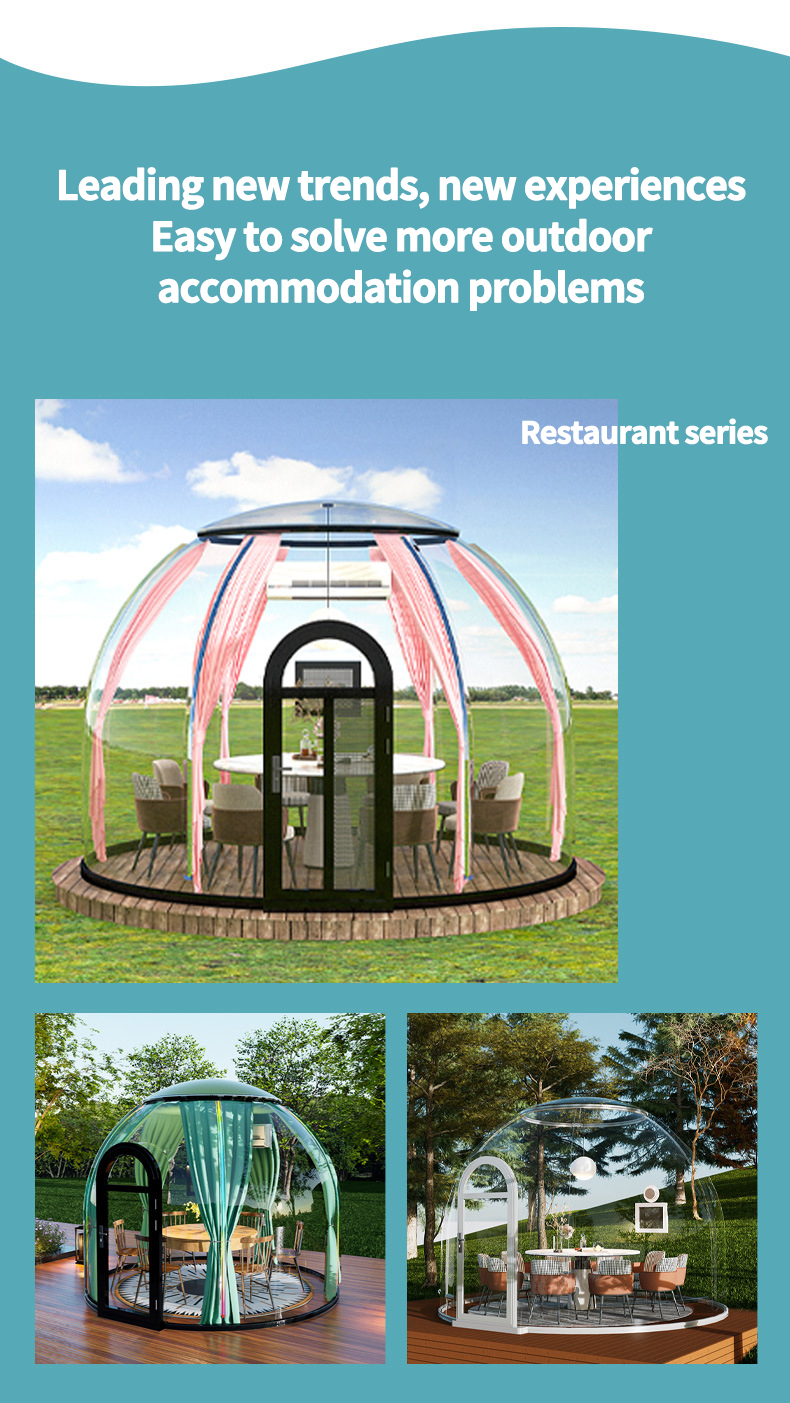 Spherical Homestay Hotel Outdoor Courtyard Terrace Large Tent Sunroom Holiday Leisure