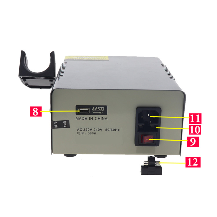 Hot Air Gun 75W 120l/min Repair Soldering Station LED Display