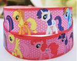 wholesale silk ink printed Halloween logo grosgrain ribbon