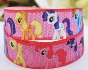Quality wholesale silk ink printed Halloween logo grosgrain ribbon wholesale