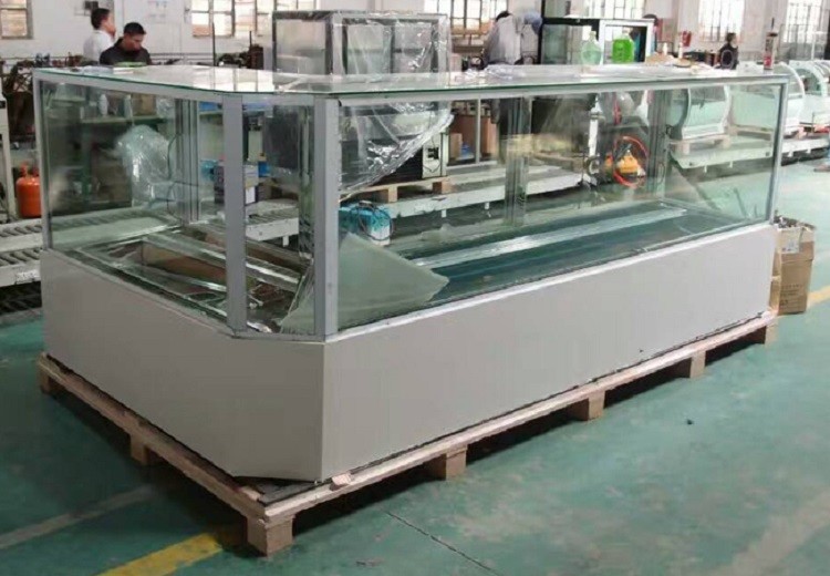 Commercial Cake Display Showcase , 2 Shelf Type Refrigerated Bakery Display Case