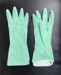 Quality Cotton Spray Flocklined Household Rubber Gloves For Dishwashing wholesale