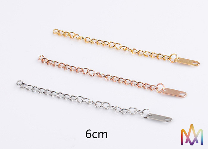Fadeless Hypoallergenic Extenders SS Bulk Jewelry Chain