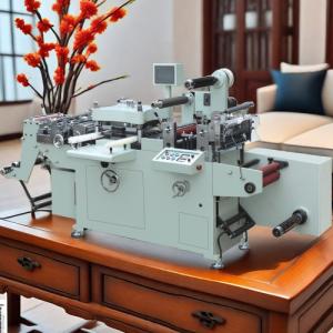 Quality 45m/Min Flat Bed Labels Full Automatic Die Cutting Machine Economical Hot Foil Stamp Emboss Film Laminate Hole Punching wholesale
