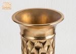 Trumpet Shape Floor Vases Homewares Decorative Items Gold Leafed Fiberglass