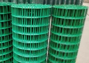 Quality 3Fts Green Pvc Coated Wire Mesh Fencing Rolls Wire Garden Fence Roll Rustproof wholesale