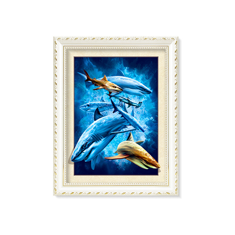 5d Deep Effect Ocean Feature Images Custom Lenticular Printing For Office / Hotel Decoration