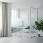 100mm Thickness Modern Frameless Glass Office Partition and Divider Solutions
