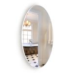 Oval Frameless Wall Mounted Makeup Mirror 1.8CM Thickness