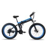 Brushless Geared Folding Fat Tire Electric Bike 750 Watt , OEM Folding Fat Ebike