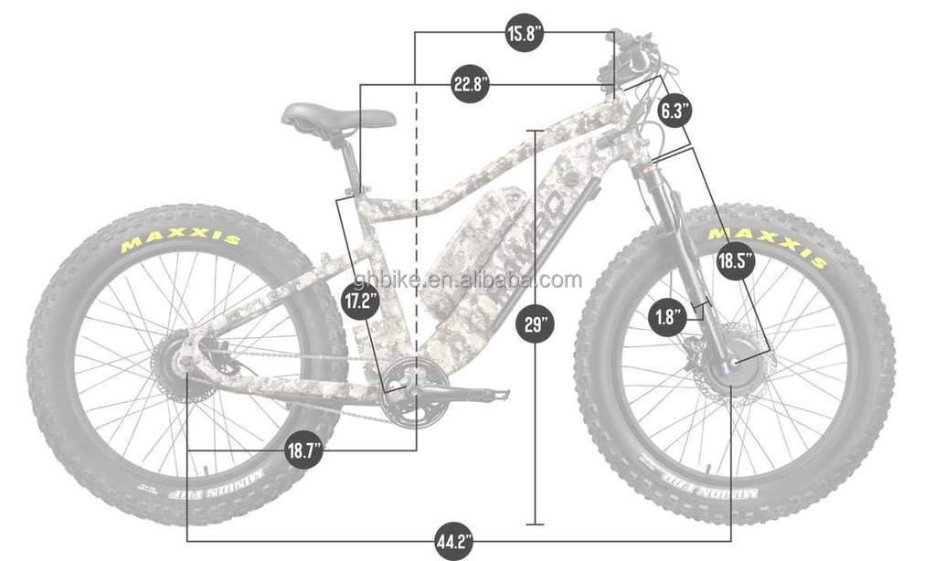 Central Motor 26" 4.0 Fat Tire Adult Electric Bike with Dual Battery 48V1000W X2WD CE