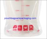 Printed Breastmilk storage packaging bag 200ml, food grade with zip top