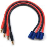 ROHS 12AWG RC Charger Cable EC5 Connector Male To 4mm Bullet Banana Plugs
