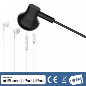 Quality Apple MFi Certified Mono Earphone With Lightning Connector wholesale