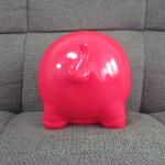 Happy red pig PVC piggy bank money box promotional gift items made in shenzhen