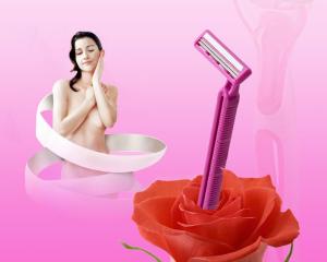 Quality Plastic Changeable Mens Disposable Shavers With Twin Stainless Steel Razor Blade wholesale