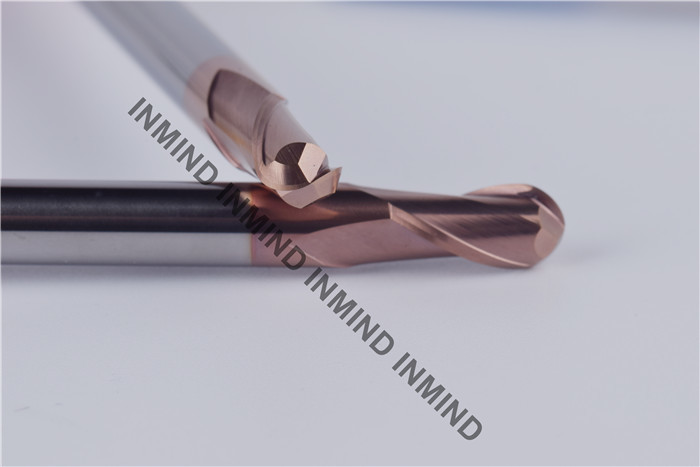 HRC55 Long Shank Ball Nose End Mill 75 mm Length 6 mm Dia H6 Tolerance