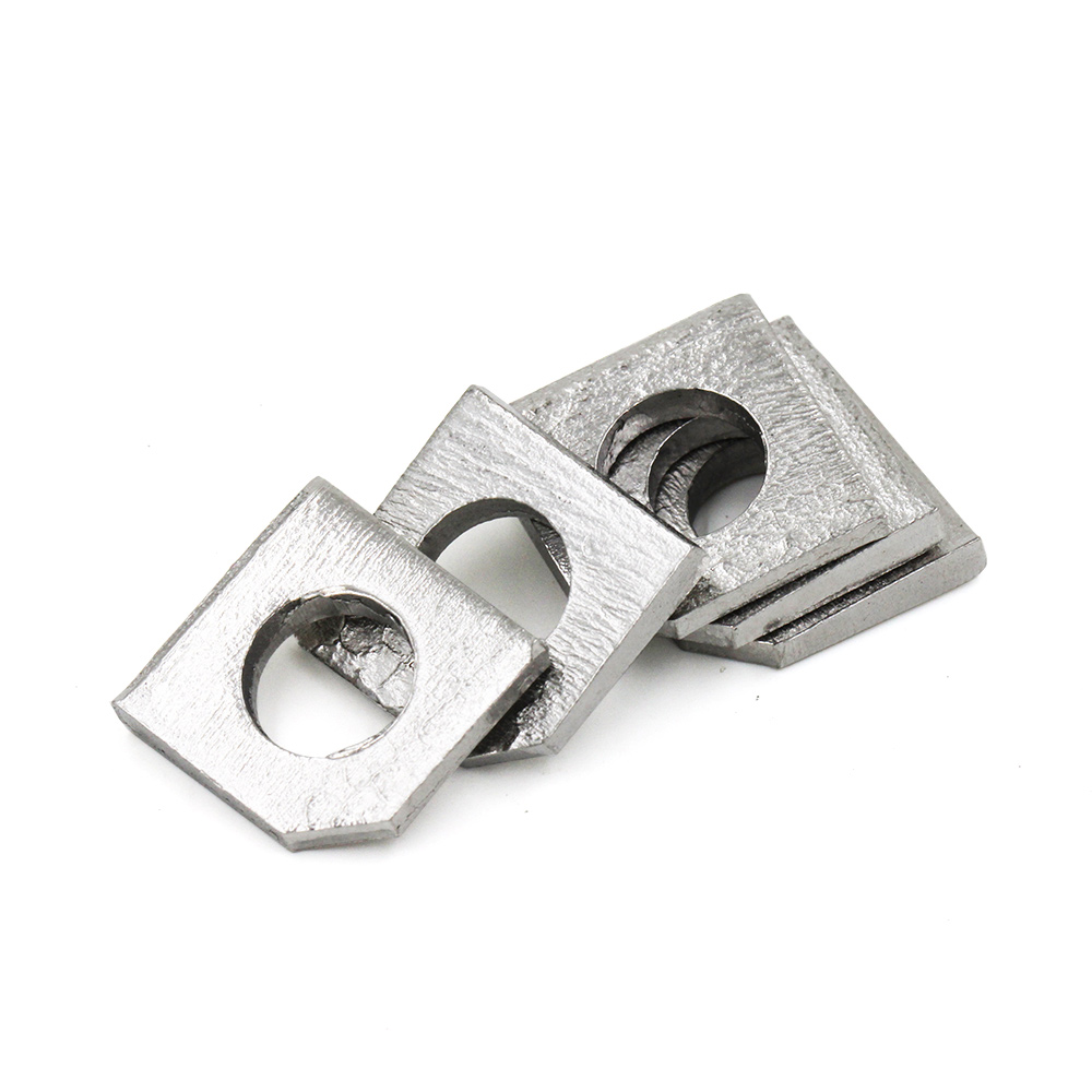 Stainless Steel 304 Square Taper Washers for Slot Section Salt Spray Endurance Test