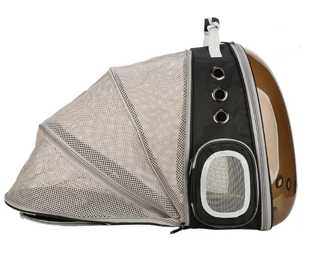 Cat Pet Carrier Backpack Transport Bag Lock Safety Zippers Portable Breathable