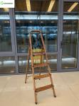 1.4mm Heavy Duty Aluminum Ladder 150KG Wooden 1.4ft-6.5ft