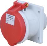 Anti Aging Nylon 16A 440V 4P Panel Mounted Socket IEC Standard