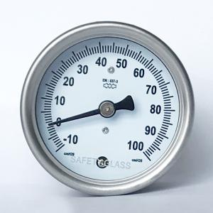 Quality 316 SS Capsule Pressure Gauge 100 CmH2O Ring Bellows Manometer Low Pressure Gauge wholesale
