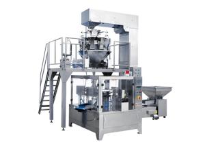 Quality Z Conveyor Rotary Pouch Packing Machine For Snacks wholesale