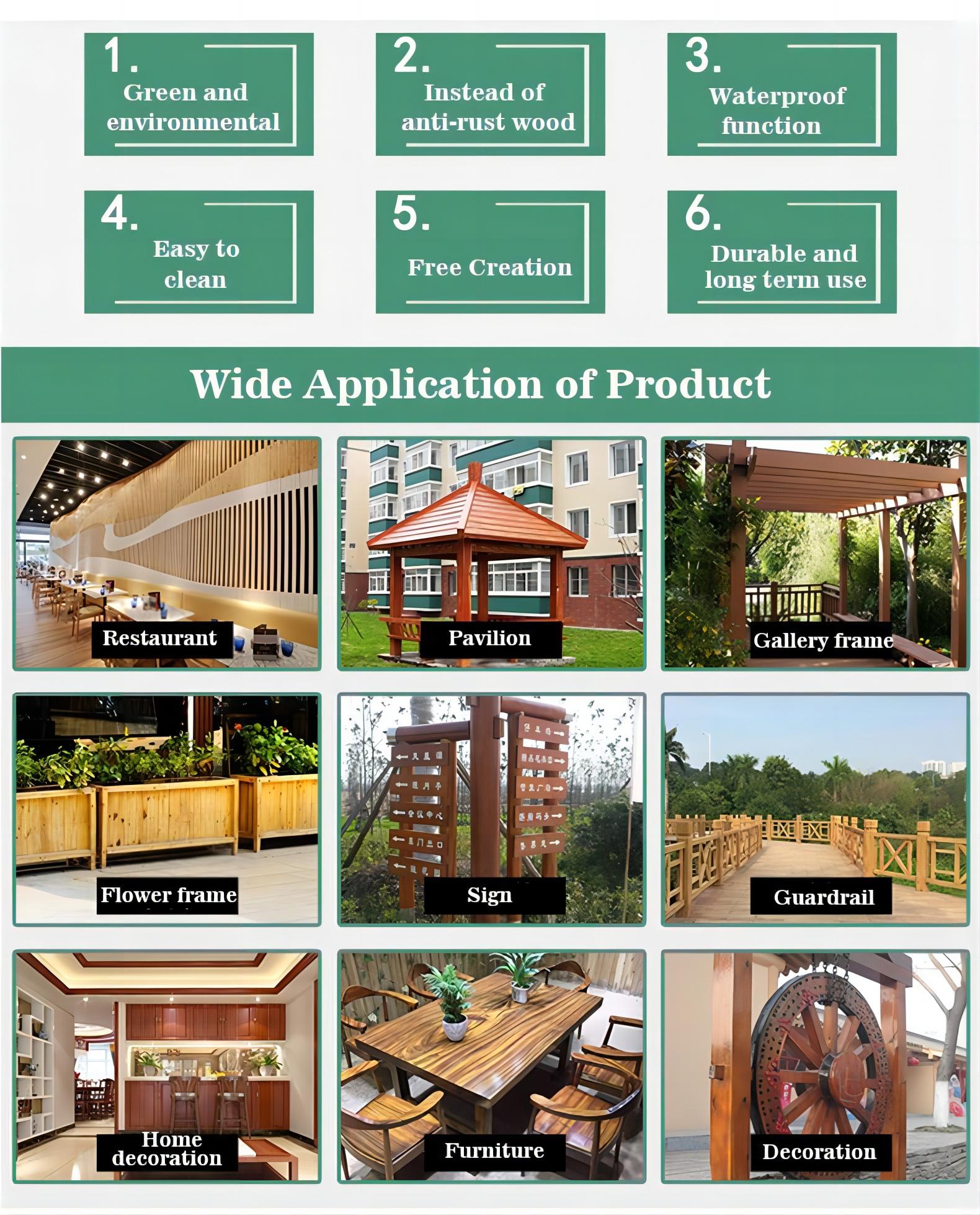 Glossy Color Liquid Coating for Multiple Wood Grain Durable Bottom Powder Coatings