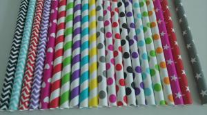 Quality 8mm Christmas paper drinking straws wholesale