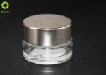 Empty Clear Glass Cosmetic Cream Jar , Round Shape 10g Beauty Product Containers