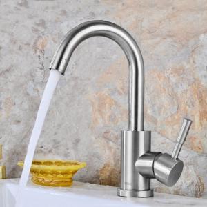 Quality No Rust Hygienic Single Hole Sink Mixer Taps Environmental Protection wholesale