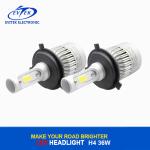Auto car light S2 Led Headlight 36W, 4000lm H4 Headlight Bulb for Motorcycles