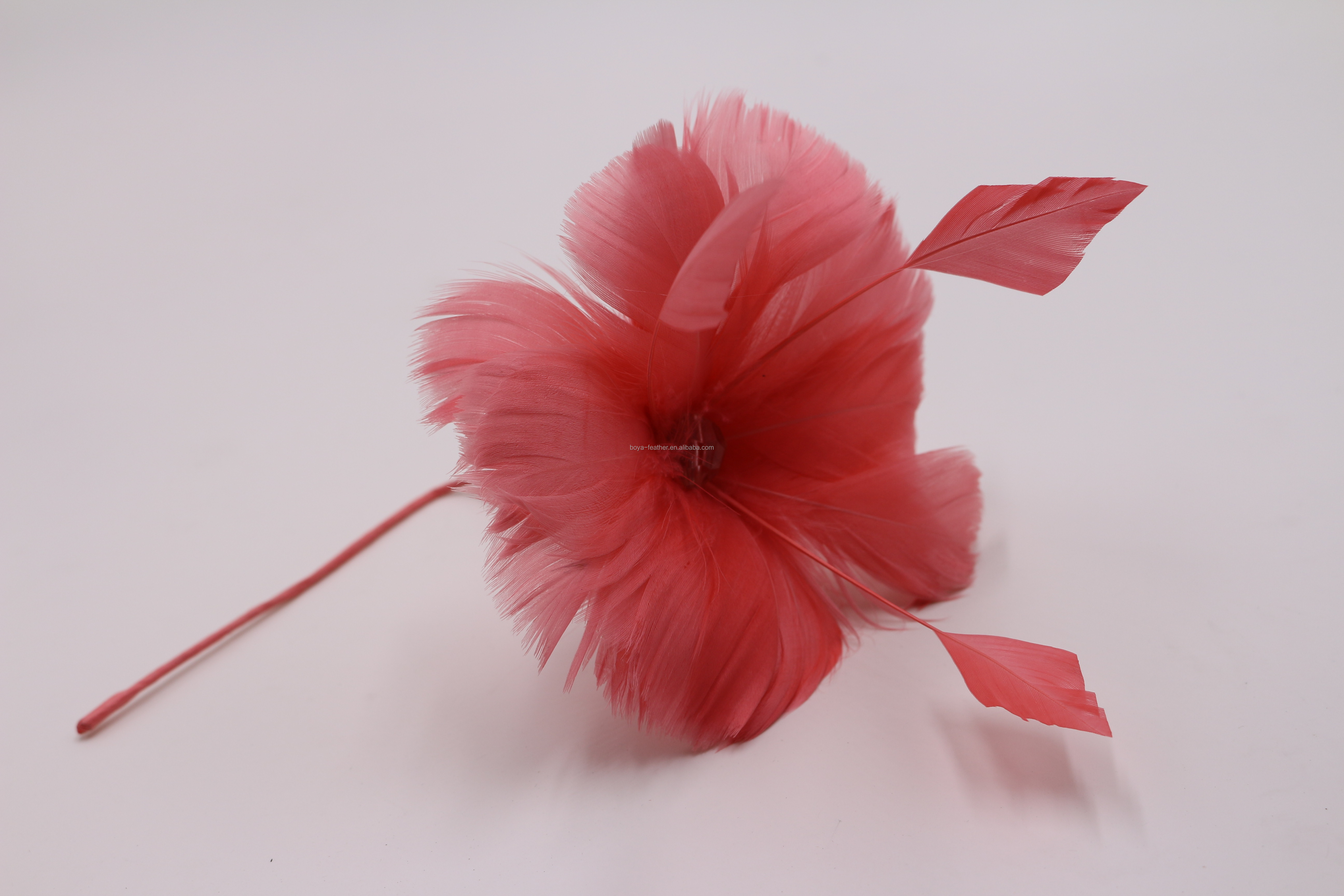 15*15 cm Goose Feather Flower Mount with Wire Accessory Fast and Secure DHL Shipping