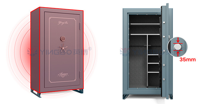 Fireproof Heavy Gun Safe Box Anti Theft With UL Certificate