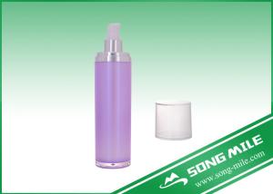 Quality 50ml Acrylic Pink Cosmetic Packaging Airless Bottle for Cosmetic wholesale