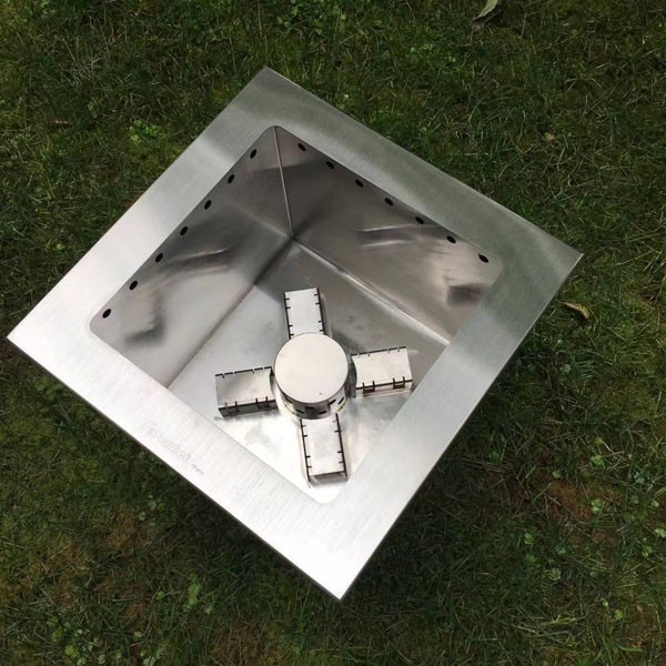 Wood Smokeless Fire Stove Outdoor Camping Packaging 15 Inch Pit