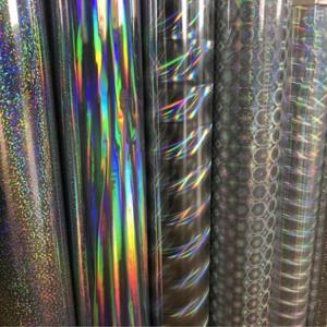 Quality Industry UV Resistant Embossed Clear Holographic Hologram Silver Laser Packaging Film wholesale