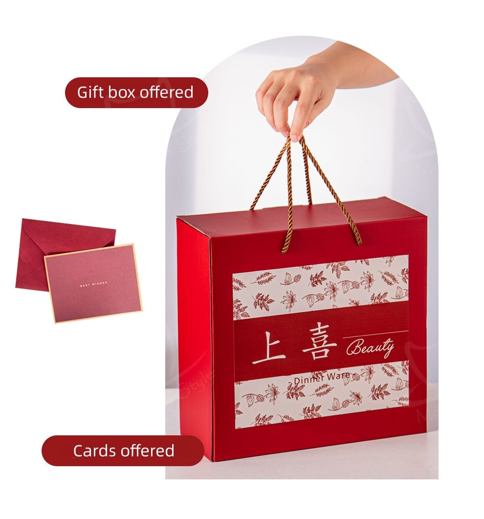 Custom Porcelain Christmas Plate Chinese Style Under Glazed Ceramic Ornaments