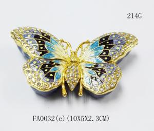 Quality Custom metal butterfly shaped jewelry box for promotional gift wholesale