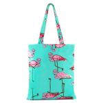 Flower Pattern Zipper Printed Shopping Bags For Grocery Stores