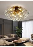 Modern colorful crystal ceiling chandeliers for bedroom living room round Gold