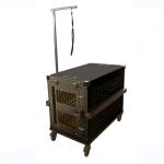 Black Colour Large Aluminum Folding Dog Box For Dog Trainning
