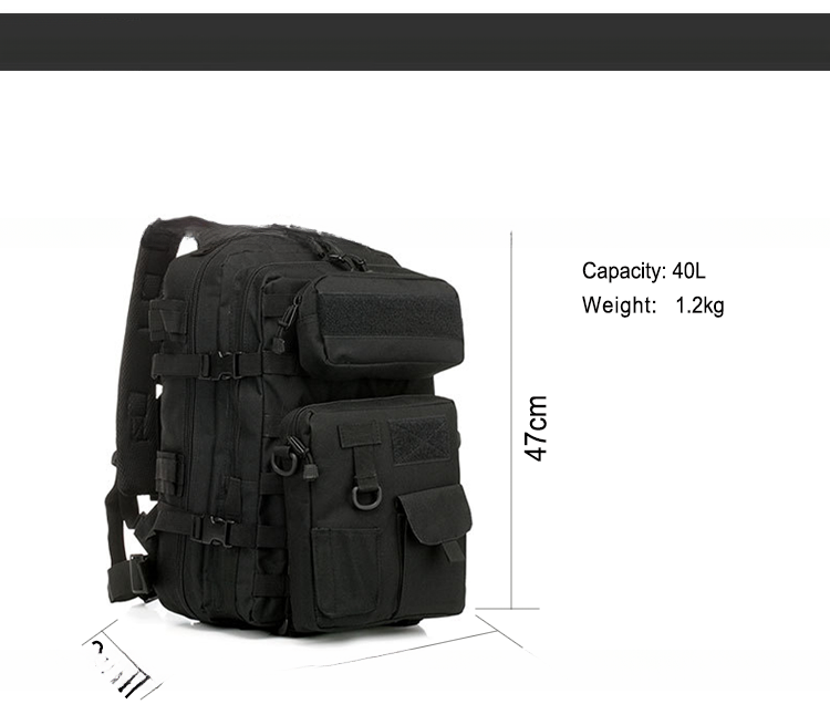 Large Capacity Green Outdoor Travel Backpack with Zipper Closure and Air Cushion Belt
